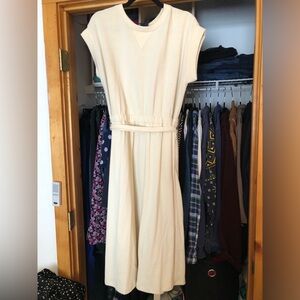 Who What Wear Cream Maxi Dress